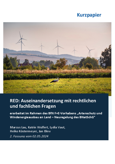 RED: Auseinandersetzung mit rechtlichen und fachlichen Fragen