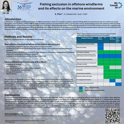 Fishing exclusion in offshore windfarms and its effects on the marine environment