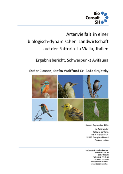Artenvielfalt in einer biologisch-dynamischen Landwirtschaft auf der Fattoria La Vialla, Italien